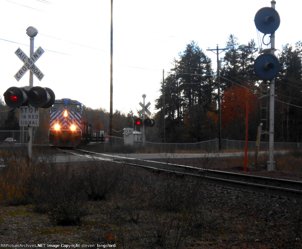 Departing Eagle Mills Yard